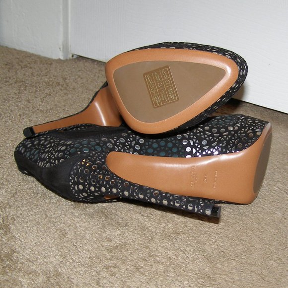 NEW w/box size 39.5/9 ALAIA platform ankle boots laser cut design - Picture 13 of 16